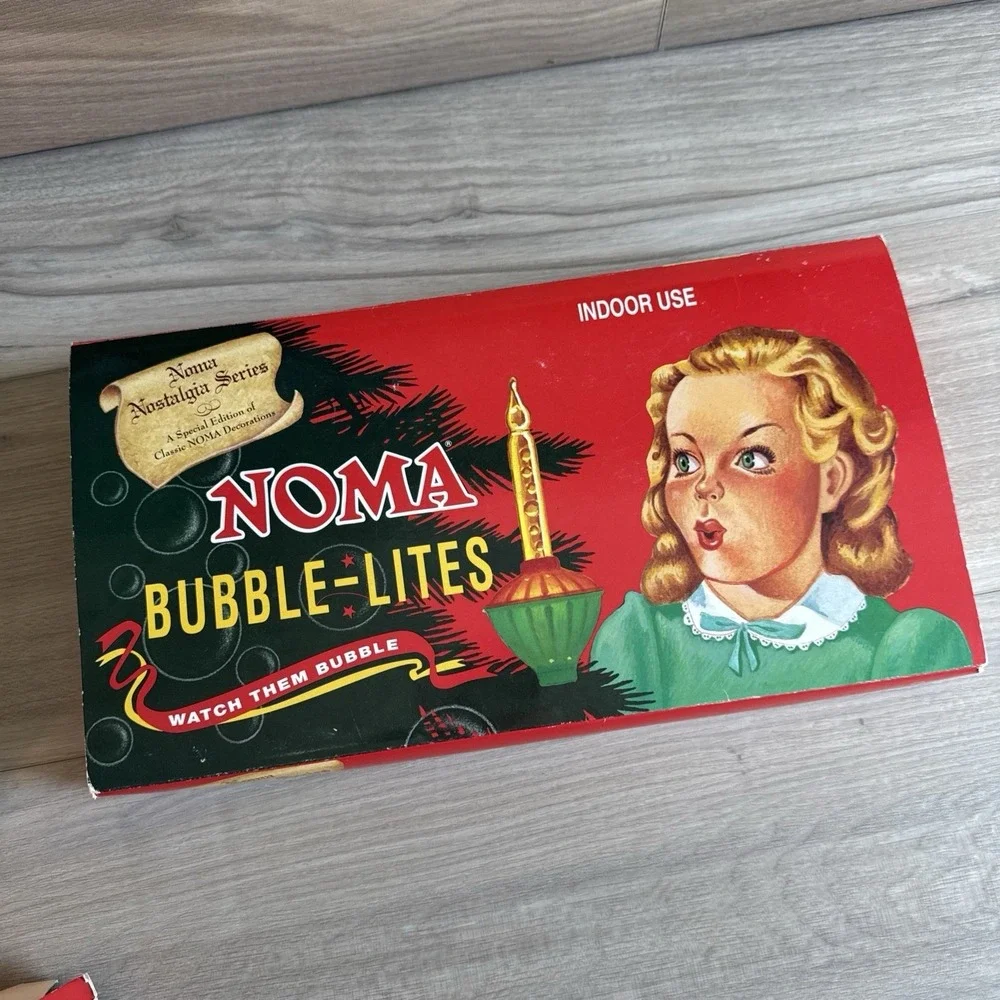 Vintage  Noma Bubble Lites 2 Boxes  No Liquid Clear White‎